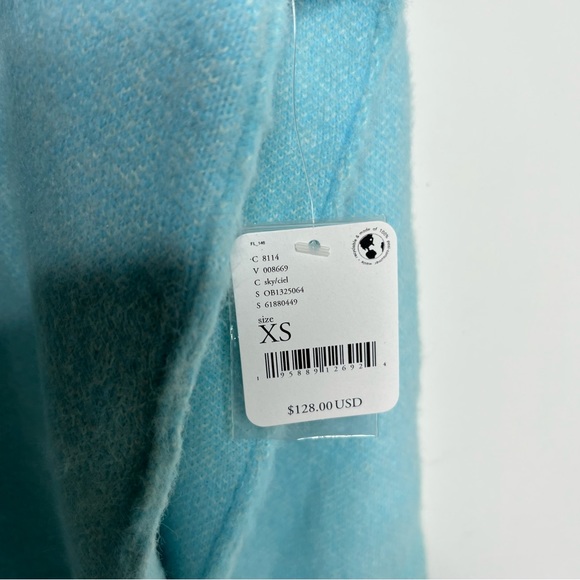 Free People Sweater Weather Oversized V Neck Sweater XS NWT - Picture 11 of 14